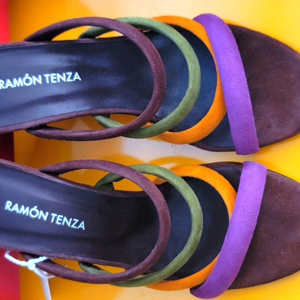 ❗️ RAMON TENZA Women's Multicolor Strappy Sandals  ❗️